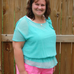 ELLE Petal Chiffon Top | SensiblySara.com