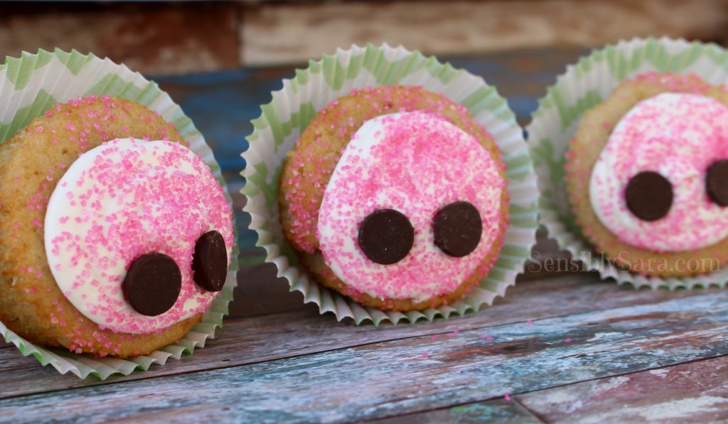 Piggy Nose Cupcakes | SensiblySara.com