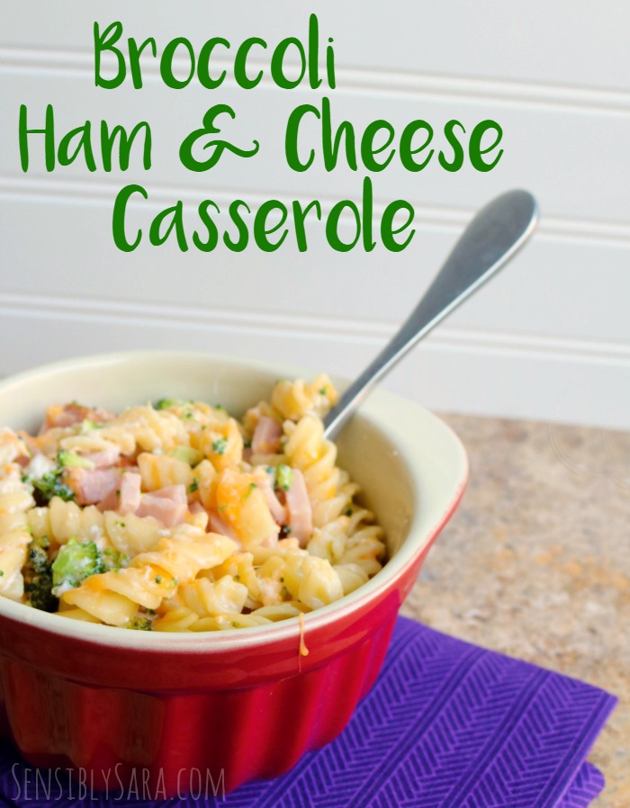 Broccoli Ham & Cheese Casserole Recipe | SensiblySara.com