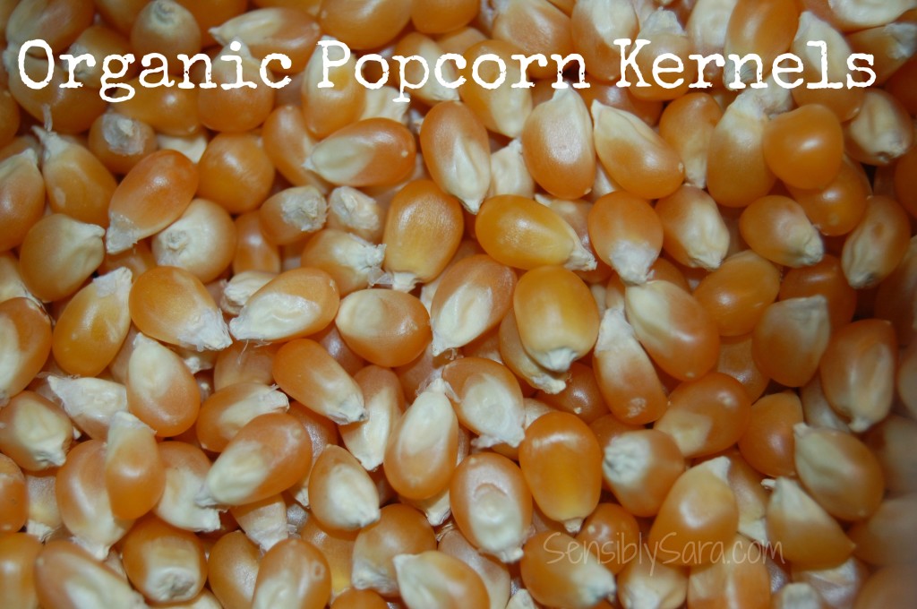 Organic Popcorn Kernels | SensiblySara.com