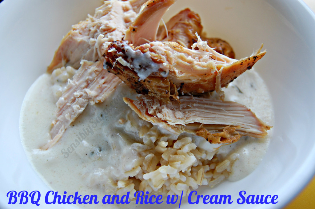 #LoveEveryMinute Chicken and Rice with Cream Sauce | SensiblySara.com