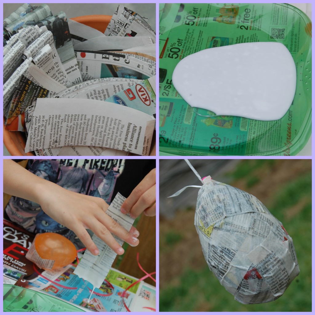 DIY Paper Mâché Eggs Collage | SensiblySara.com