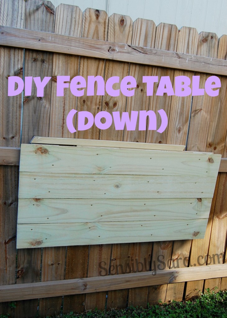 DIY Fence Table | SensiblySara.com