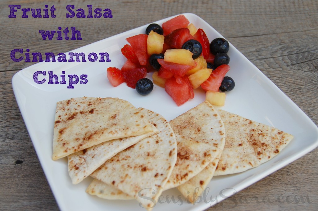 Fruit Salsa and Cinnamon Chips | SensiblySara.com