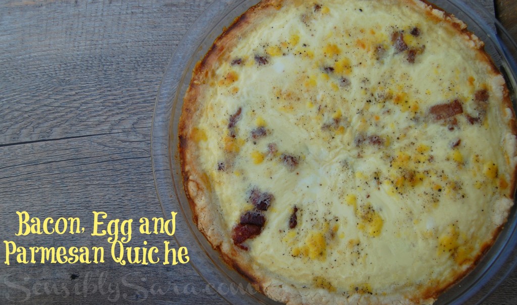 Bacon and Parmesan Quiche | SensiblySara.com