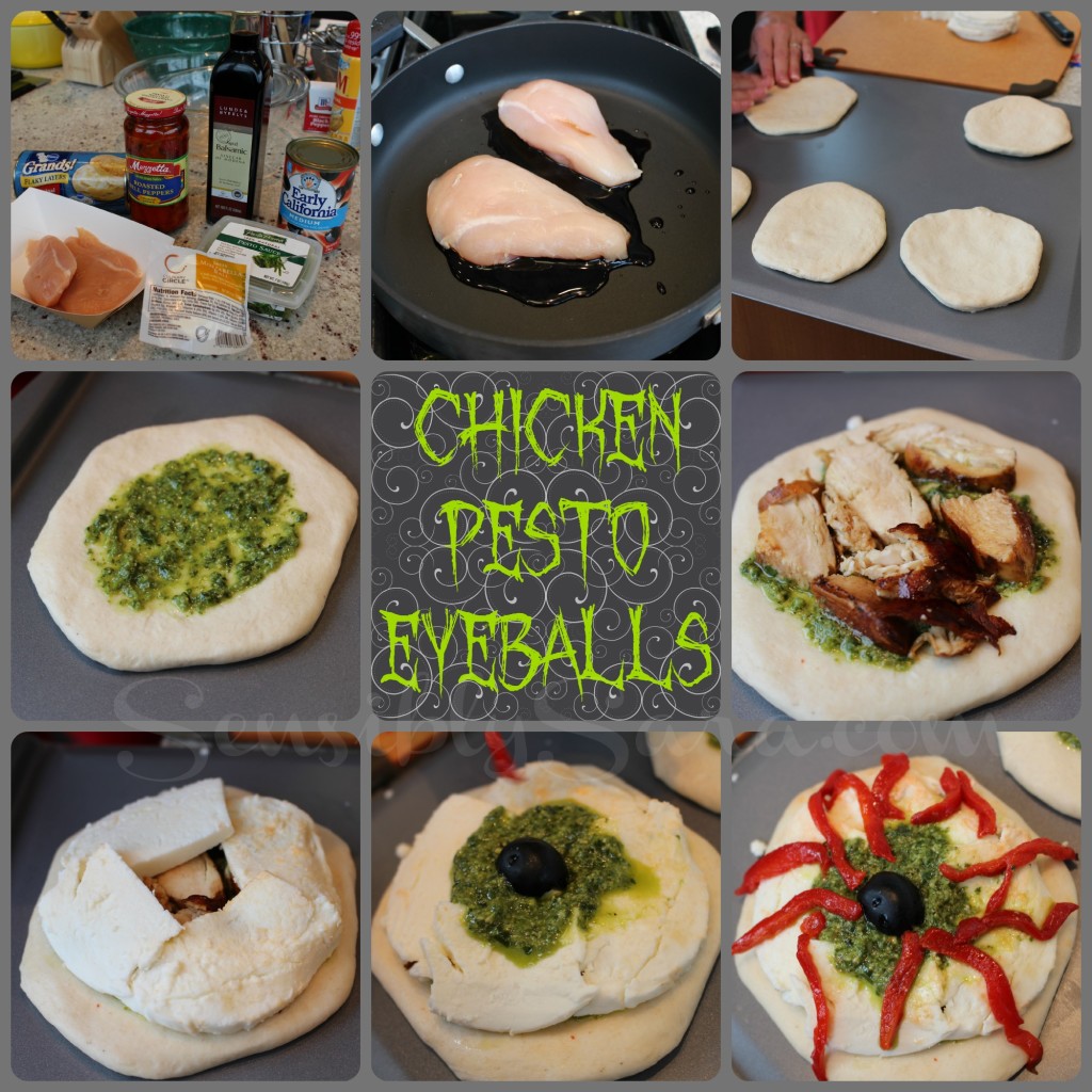 Chicken Pesto Eyeballs | SensiblySara.com
