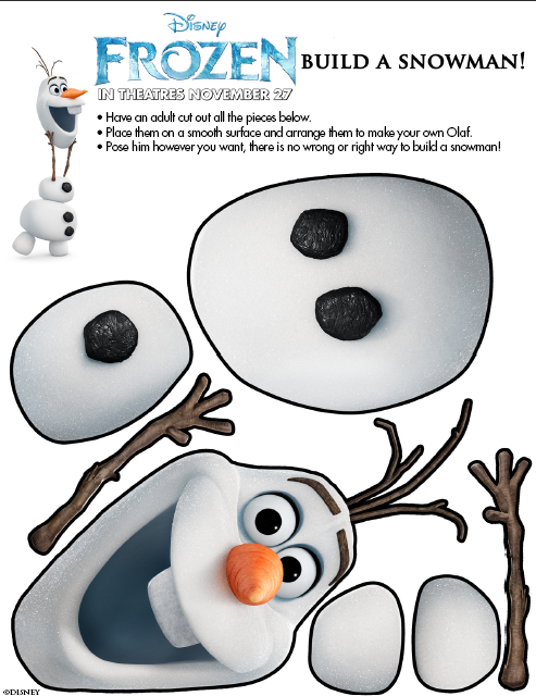 Build a Snowman Activity Sheet