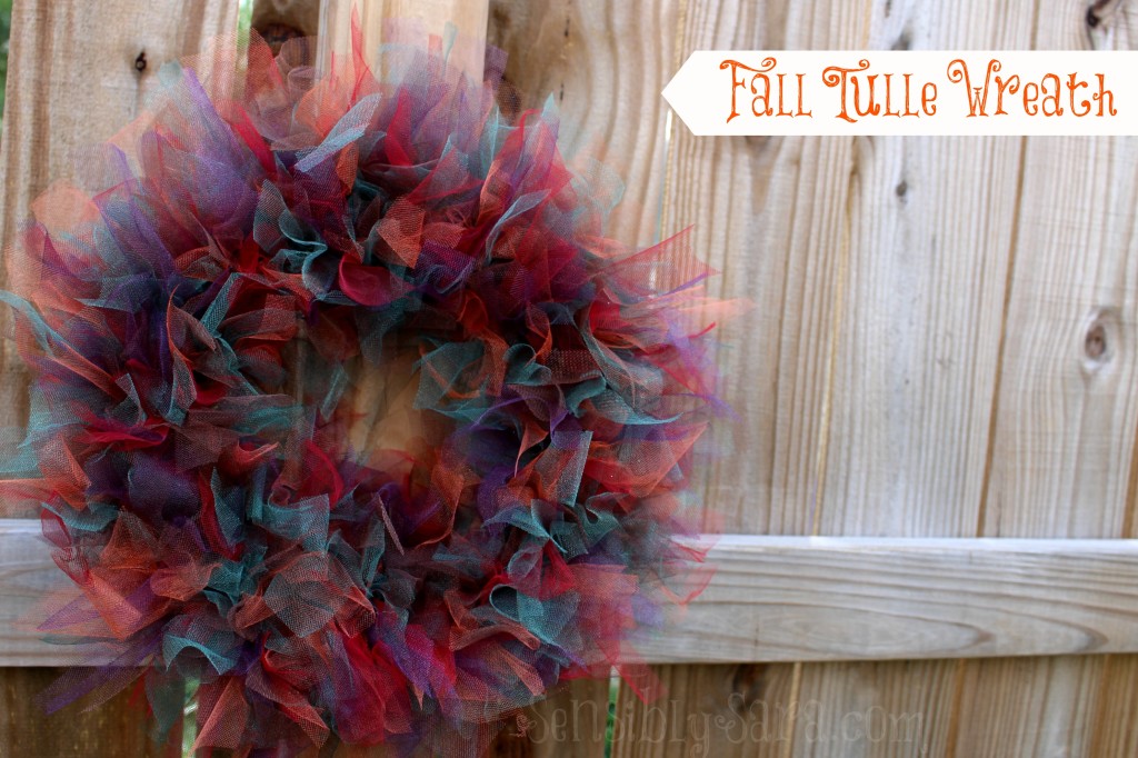 Fall Tulle Wreath DIY | SensiblySara.com