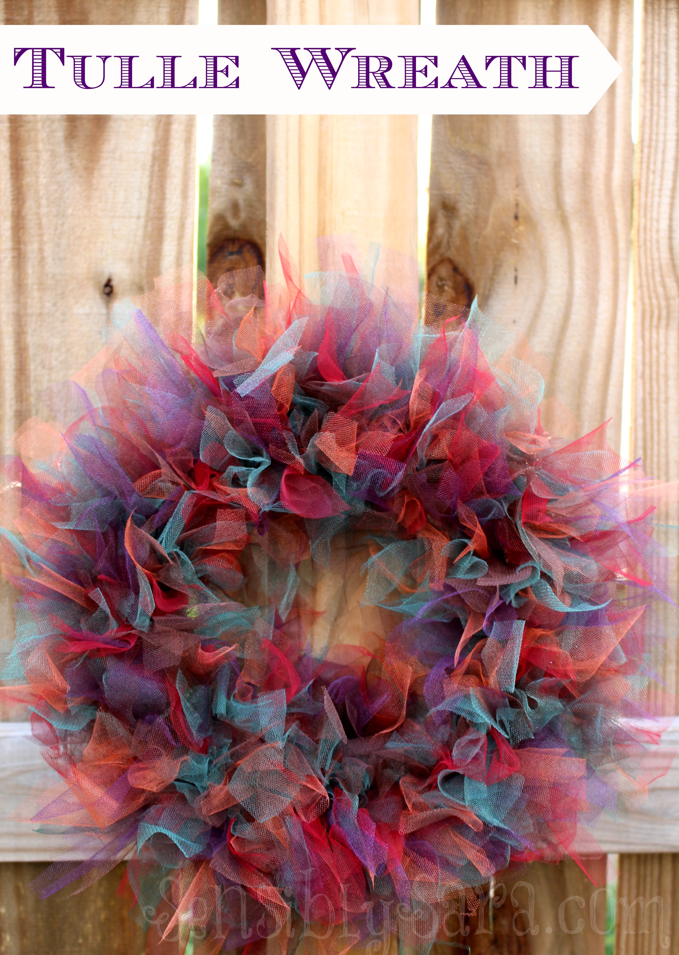 How to make a wreath with tulle