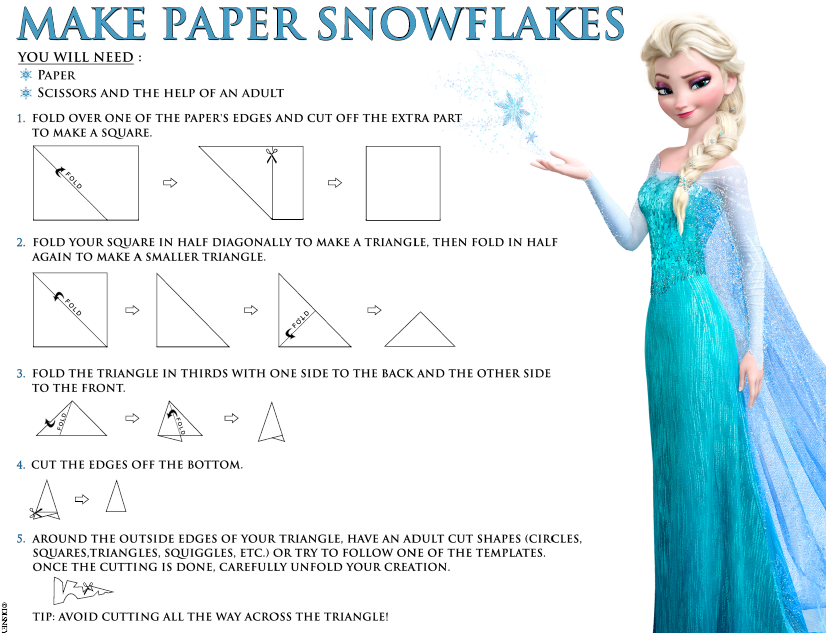 Paper Snowflakes Activity Sheet