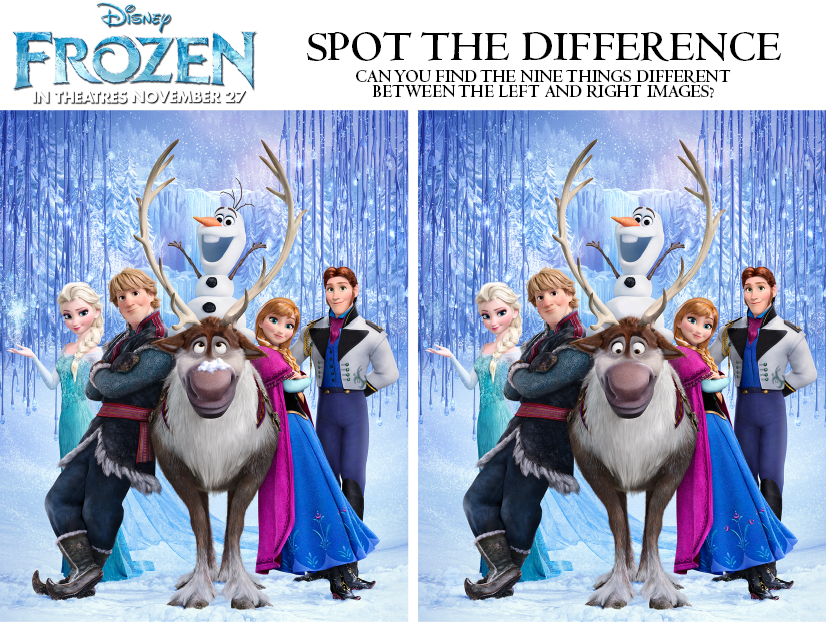 Spot the Difference Activity Sheet