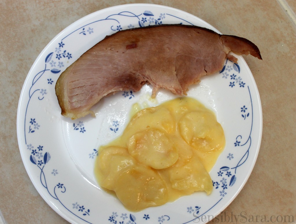 HoneyBaked Ham and Au Gratin Potatoes | SensiblySara.com