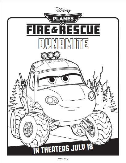 PLANES FIRE AND RESCUE Coloring Sheet