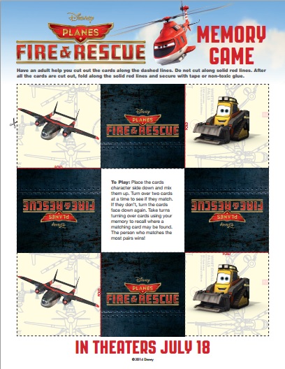 PLANES FIRE AND RESCUE Memory Game