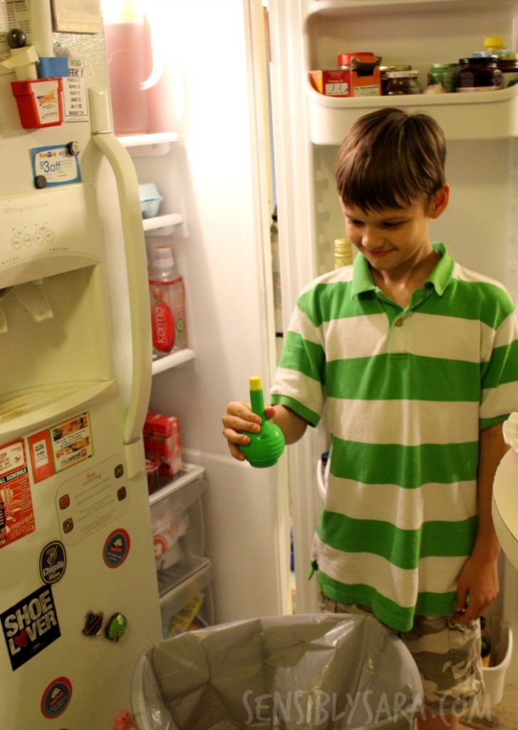 KITK: Cleaning the fridge | SensiblySara.com