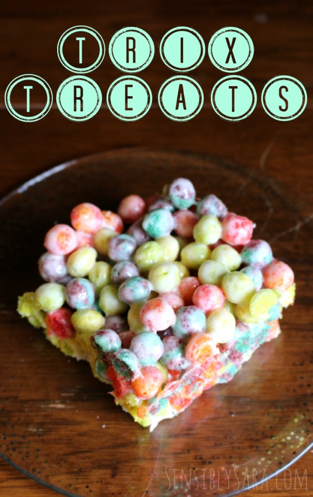 Kids in the Kitchen: Trix Treats | SensiblySara.com