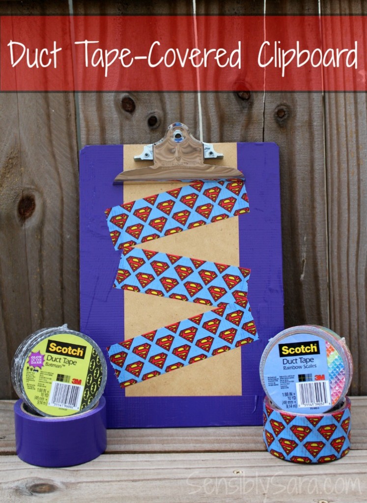 Duct Tape-Covered Clipboard | SensiblySara.com