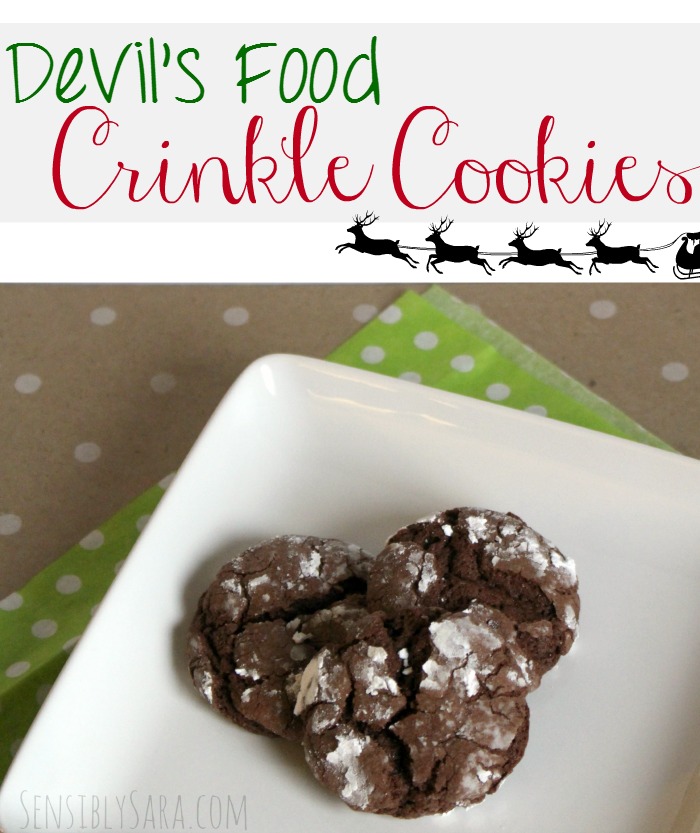 Devil's Food Crinkle Cookies Recipe | SensiblySara.com