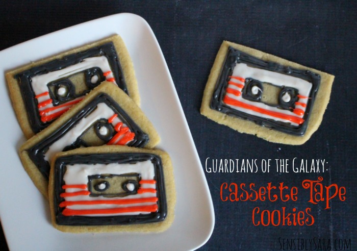 Guardians of the Galaxy Cassette Tape Cookies | SensiblySara.com