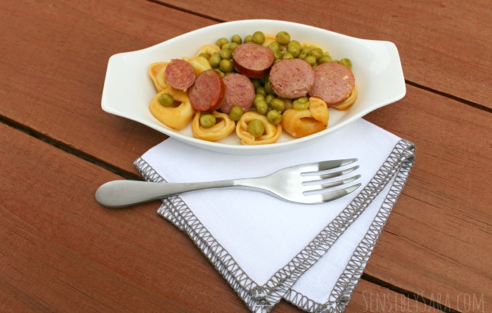 Sausage and Tortellini Meal with Hillshire Smoked Sausage | SensiblySara.com
