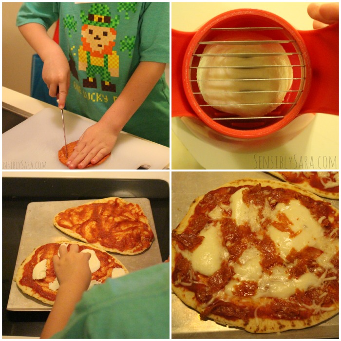 Kids in the Kitchen Homemade Pizza | SensiblySara.com