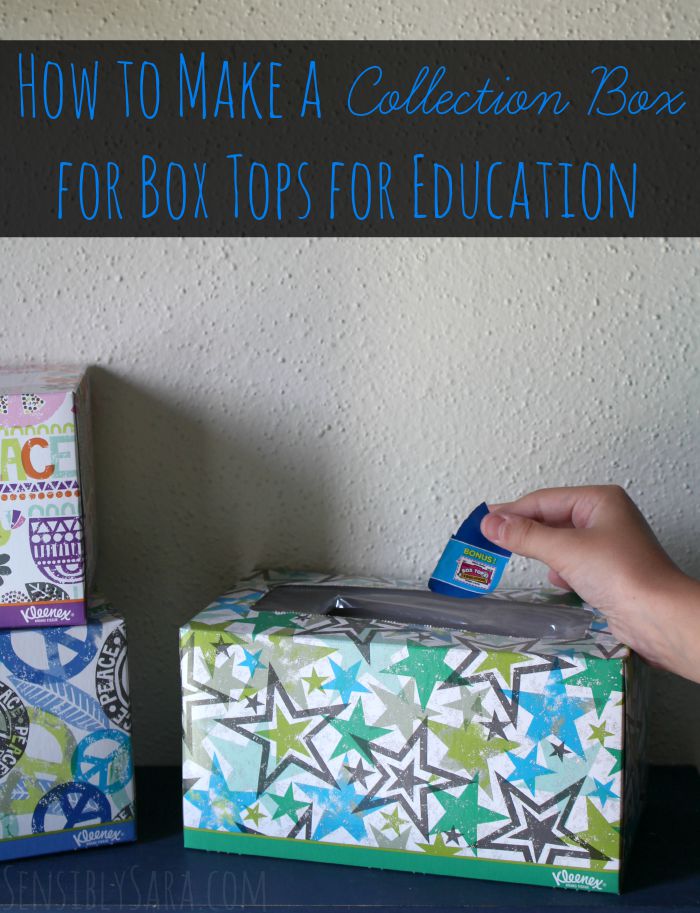 Make a Box Tops Collection Box | SensiblySara.com