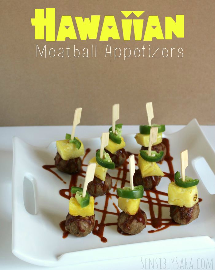 Hawaiian Meatball Appetizers | SensiblySara.com