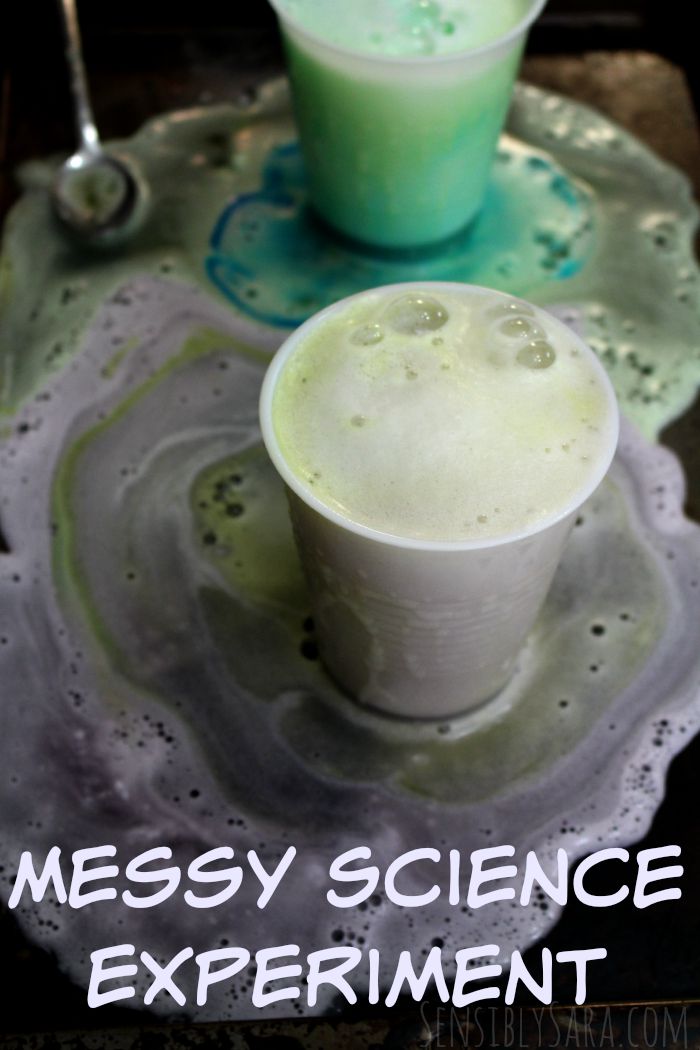 Messy Science Experiment | SensiblySara.com