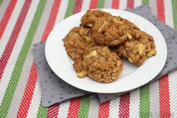 Apple Caramel Oatmeal Cookie Recipe | SensiblySara.com