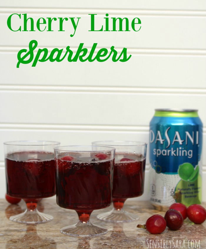 Cherry Lime Sparklers Recipe | SensiblySara.com