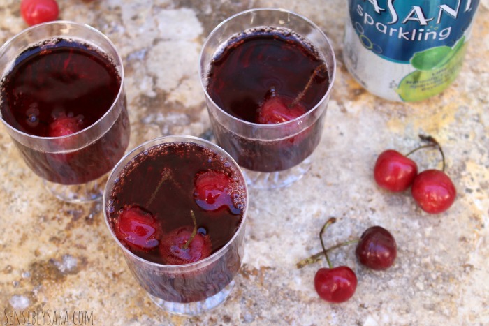 Non-Alcoholic Holiday Beverage - Cherry Lime Sparklers