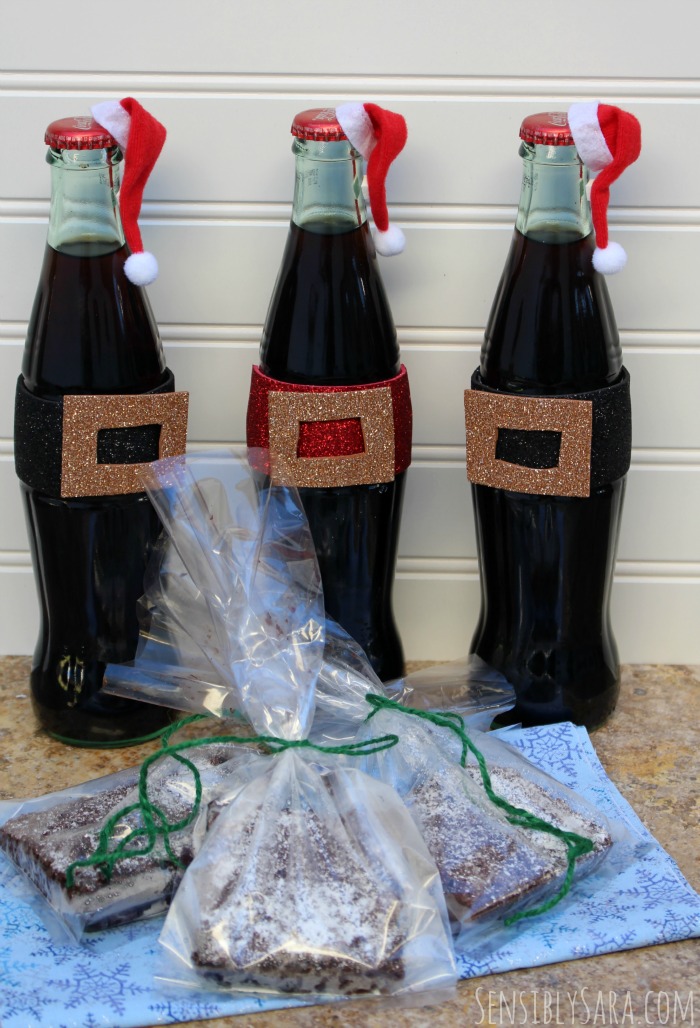 Santa Coke de Mexico Bottles with Coca-Cola Brownies | SensiblySara.com