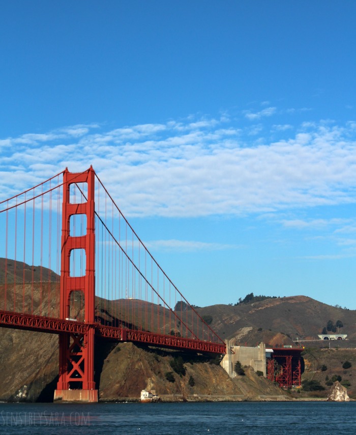 Golden Gate Bridge from the Blue & Gold Fleet | SensiblySara.com