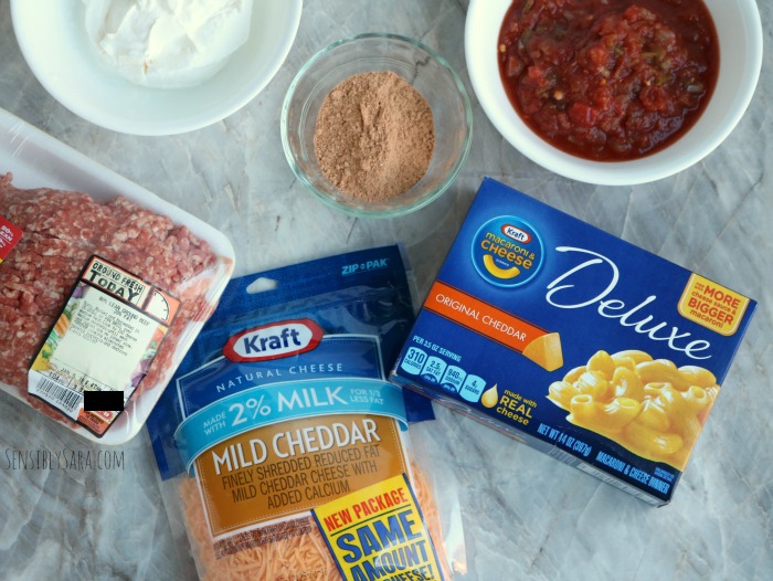 Kraft Taco Bake Ingredients | SensiblySara.com