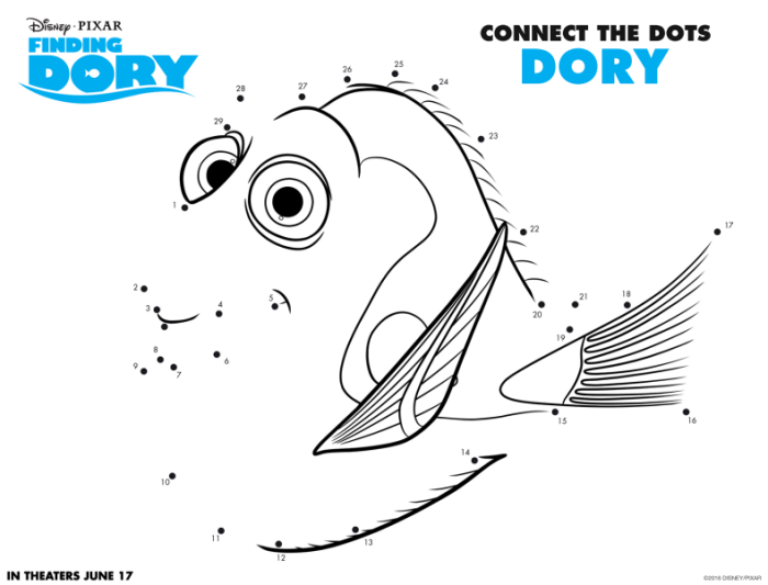 FINDING DORY Connect the Dots