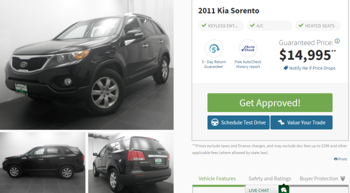 Kia Sorento at DriveTime