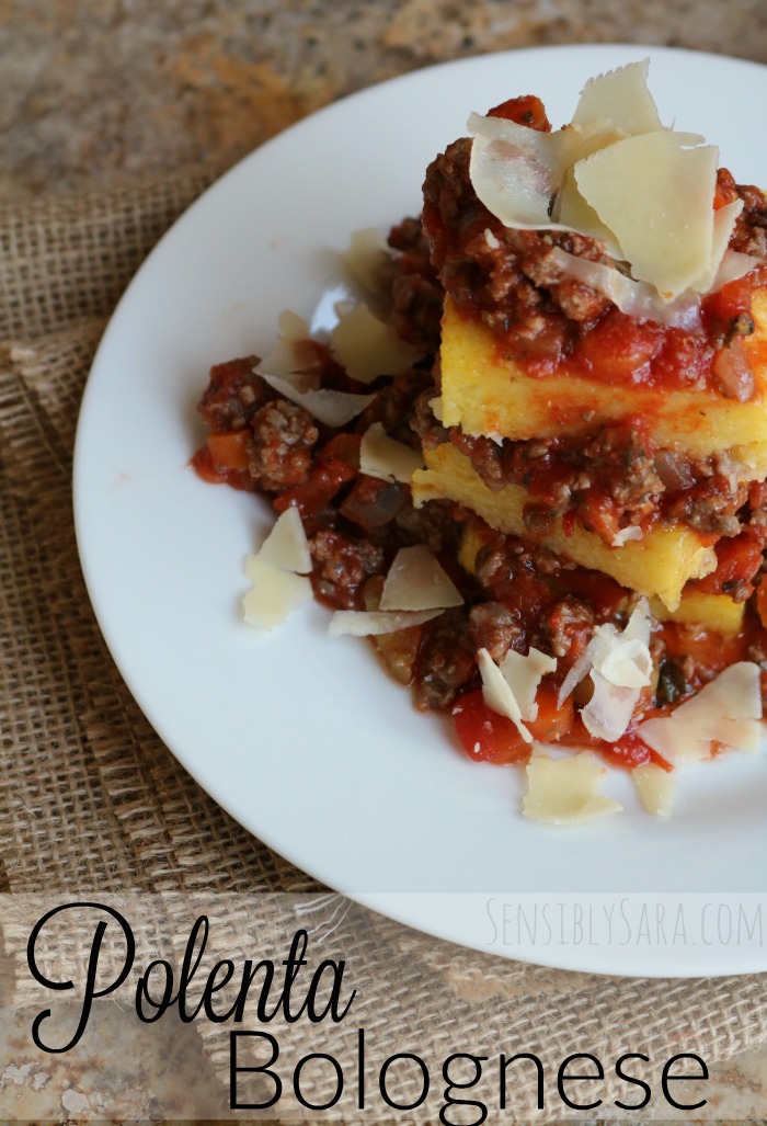 Polenta Bolognese | SensiblySara.com