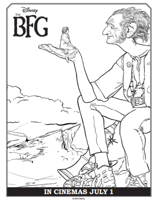 The BFG Coloring Sheets