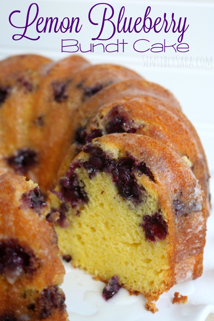 Best Lemon Blueberry Bundt Cake | SensiblySara.com