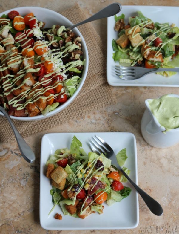 AD Chicken Bacon and Avocado Ranch Salad Recipe SchoolFuel