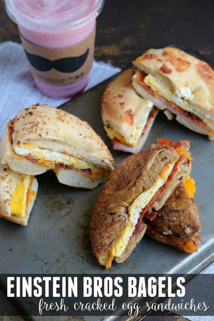 Einstein Bros. Bagels Fresh Cracked Egg Sandwiches | SensiblySara.com
