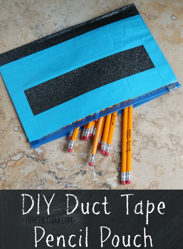 DIY Duct Tape Pencil Pouch Instructions | SensiblySara.com