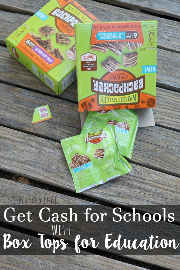 Cash for Schools with Box Tops for Education | SensiblySara.com