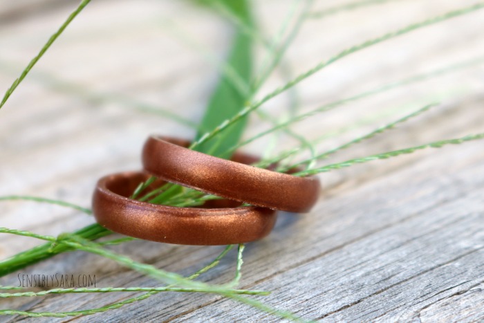 Copper Enso Silicone Rings 