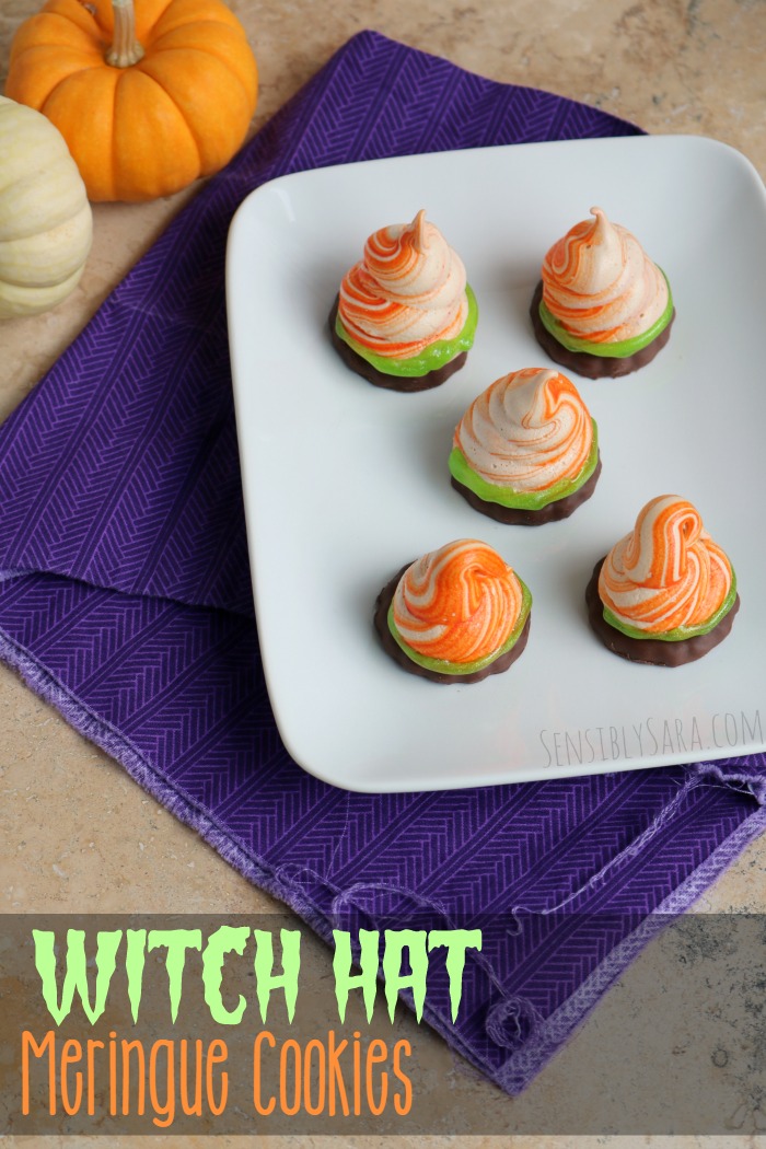 Witch Hat Meringue Cookie Recipe | SensiblySara.com