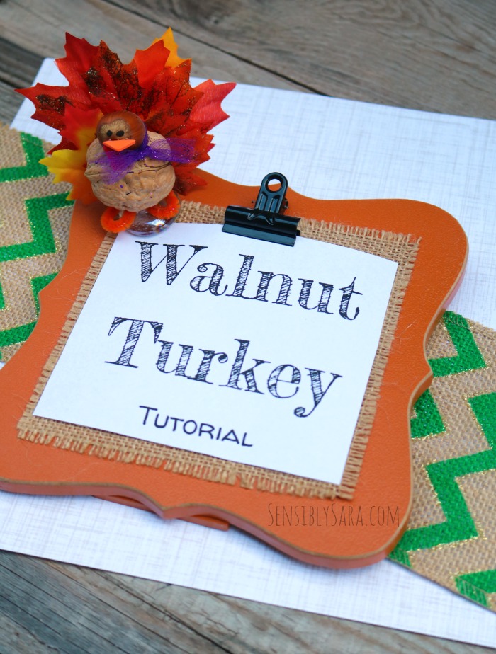 Walnut Turkey Craft Tutorial | SensiblySara.com