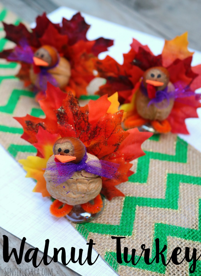 Walnut Turkey Craft | SensiblySara.com