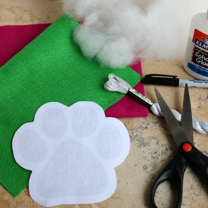 Paw Print Ornament Supplies | SensiblySara.com