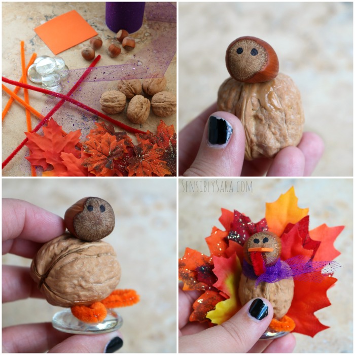 Walnut Turkey Instructions Collage | SensiblySara.com