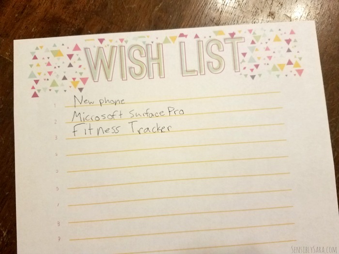 Tween Wish List 